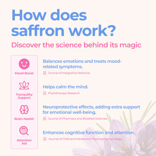Natural - Saffron Sticks Mood + Focus Support for Kids
